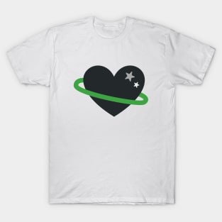 Aromantic Pride Heart T-Shirt